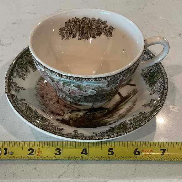 Vintage Johnson Bros Friendly Village Jumbo Oversized Cup/Saucer Good Condition - Picture 6 of 12